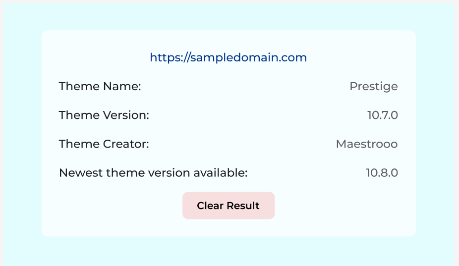 Click “Detect Theme”