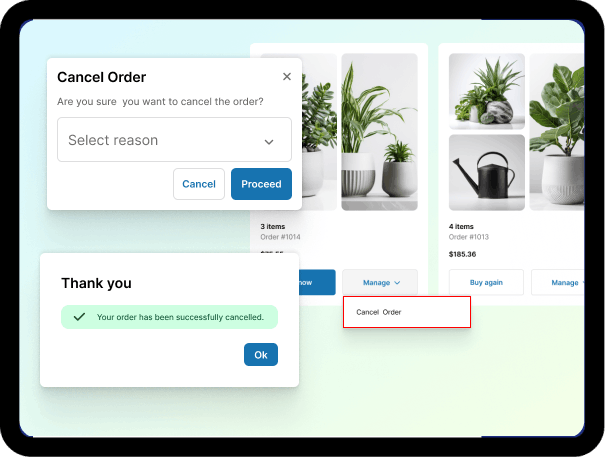 Allow customers to cancel orders